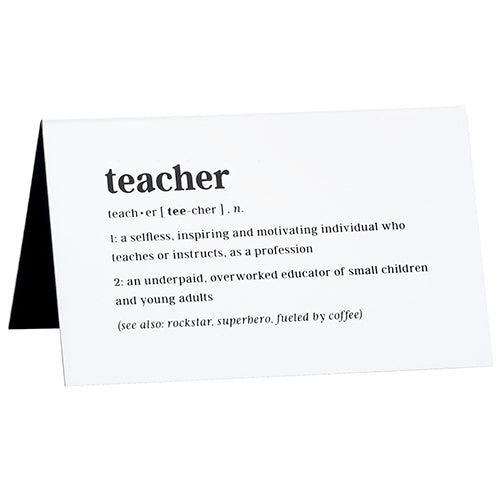 Teacher Definition Desk Sign