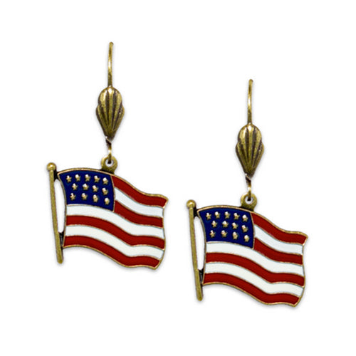 Classic American Flag Earrings