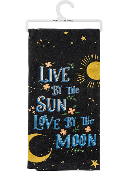 Live By The Sun, Love By The Moon - Kitchen Towel