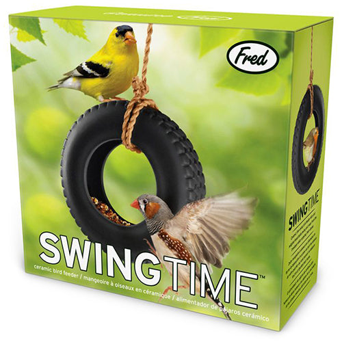 Swing Time Ceramic Bird Feeder
