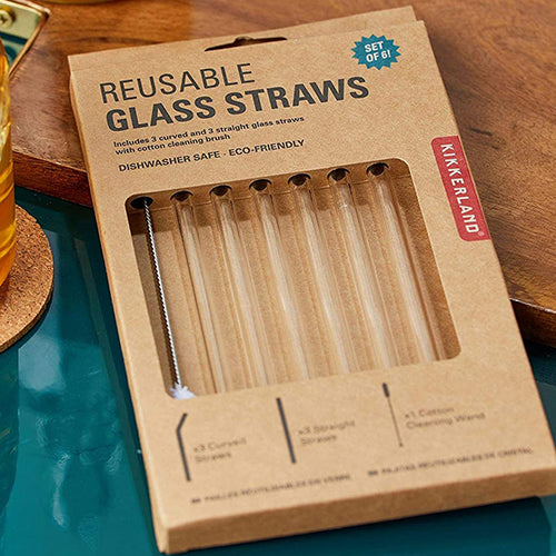 Reuseable Glass Straws - Clear