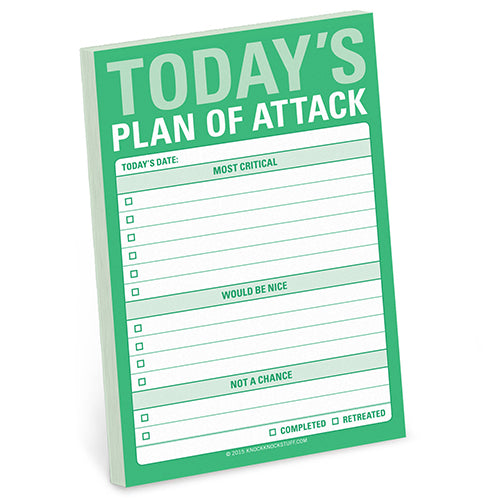 Plan of Attack Big Sticky Notes