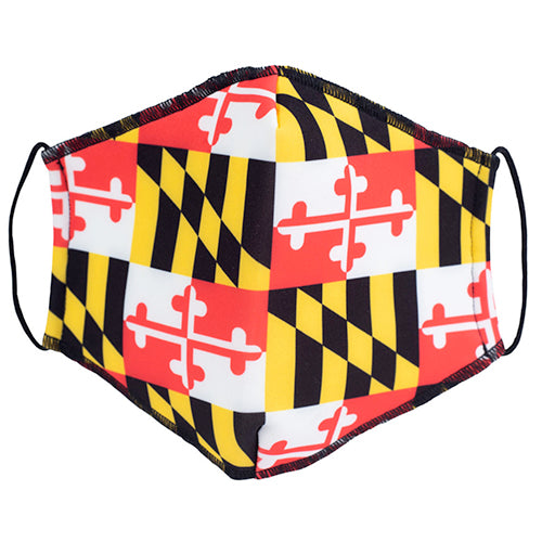 Maryland Flag Repeat Face Mask