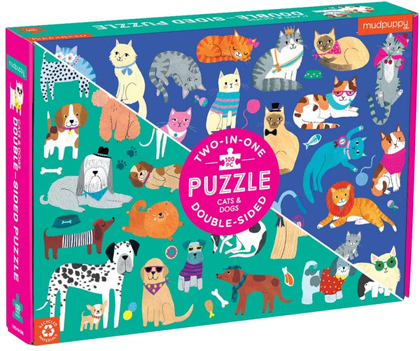Cats & Dogs 2 in 1  Puzzle - 100 piece