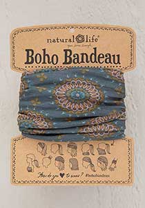 Boho Bandeau – Sage Gold Medallion