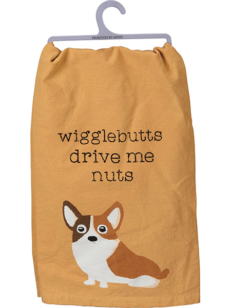 Wigglesbutts Drive Me Nuts - Dish Towel