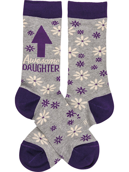 Awesome Daughter Crew Socks