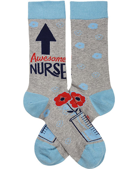 Awesome Nurse Crew Socks