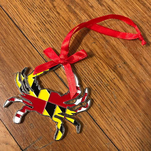 Maryland Flag Crab Ornament